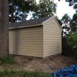 LP lap siding on concrete slab 